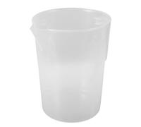 FUOYLOO Bécher Gradué Plastique 3000ml Grosse Ouverture Facile à Nettoyer Robuste pour Mesures Précises en Laboratoire Cuisine