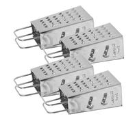 FUOYLOO Râpe Multifonction 4pcs en Acier Inoxydable Design Stable et Résistant à L'usure, Petite Râpe à Fromage Maison Camping