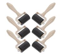 FUOYLOO Rouleau en Caoutchouc Lot de 6 Pièces pour Gravure Artistique et Artisanale, Outils d'Estampage Pratiques pour Garçon et Filles et Loisirs Créatifs