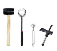 FUOYLOO Set D'outils D'ouverture en Acier Inoxydable Râpe et Coupe, Prise en Main Confortable pour Usage Domestique