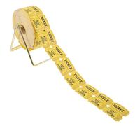 FUOYLOO Support Distributeur pour Billets de Tombola en Métal Rouleau de Tickets Jaunes pour Loteries et Événements Caritatifs 6.69X5.31X3.15 Pouces