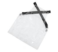 FUOYLOO Tablier de Salon de Coiffure et Sangle de Cou Réglable Design Ample avec Poches Transparent Imperméable pour Salon de Beauté et Studios