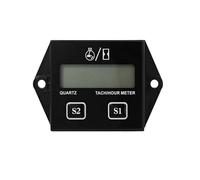 FUOYLOO Tachymètre Numérique Plage de Température Étendue avec Affichage Lcd pour Moto Conception Inductive, Matériau Abs Solide Compteur Horaire Précis pour Usage Motocycliste