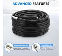 Furet Deboucheur Canalisation Haute Pression 30M Tuyau pour déboucher canalisations éviers douches et tuyaux Flexible 210 Bar