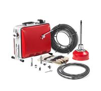 VEVOR Furet déboucheur électrique 390 W 1400 tr/min, câbles 12/4,5/8 m, 6 coupeurs, 50–110 mm