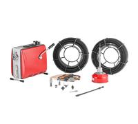 Furet Déboucheur Canalisations Électrique-VEVOR-500 W, 1400 tr/min, avec Câble à Ressort Acier 2x20 m x 16 mm, 5 m x 9,5 mm