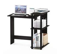 Furinno Abbott Bureau de Jeu en L avec étagère à 3 Niveaux, Bureau d'ordinateur d'angle pour Bureau à Domicile, Chambre à Coucher, Expresso foncé, 96,1 cm de Large
