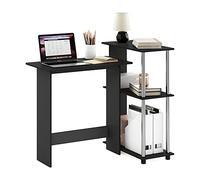 Furinno Abbott Bureau D'étude Compact pour Ordinateur, Engineered Wood, Americano/Acier Inoxydable, 59,99 (D) x 96,9 (W) x 84,99 (H) cm