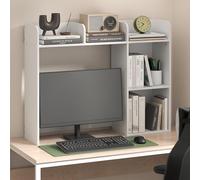 Furinno Basic Étagère de Bureau, Étagère de Bureau à 5 Niveaux, Bibliothèque, Organiseur de Bureau, pour Fournitures de Bureau, Accessoires de Bureau, Blanc