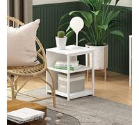Furinno Camnus Table d'appoint Moderne Blanc/Blanc