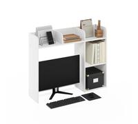 Furinno Classic Étagère De Bureau À 5 Niveaux, Bibliothèque Et Organiseur pour Fournitures Et Accessoires, Blanc