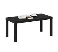 Furinno Classique Table Basse, Bois d'ingénierie, Noir, 99,01 (W) x 44,5 (H) x 48,01 (D) cm