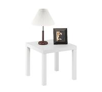 Furinno Classique Table d'appoint, Bois d'ingénierie, Blanc, 1-Pack
