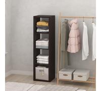 Furinno Cubic Rangement et Organisation de Placard, Organisateur de Placard à 4 Cubes, étagères Ouvertes, Structure Extra épaisse pour penderie, Chambre, Salon, chêne foncé