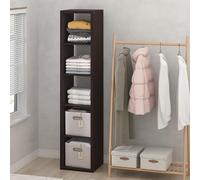 Furinno Cubic Rangement et Organisation de Placard, Organisateur de Placard à 5 Cubes, étagères Ouvertes, Structure Extra épaisse pour penderie, Chambre, Salon, chêne foncé
