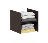 Furinno Cubicle Insert pour Cube, Organisateur en H, Compatible avec Version Extra Épaisse, Rangement Et Organisation, Chêne Foncé (Ne Convient Pas À IKEA Kallax)