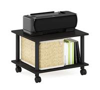 Furinno Econ Assistance pour Le Bureau à Domicile pour Unité Centrale et Imprimante à roulettes, Expresso/Noir