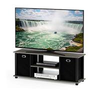 Furinno Econ entertainment Center Bacs de Rangement, Chêne Français Gris Noir, One Size