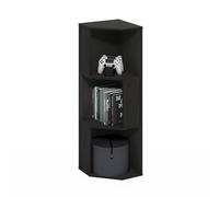 Furinno ECON, Étagère d'angle, Étagère d'angle À 5 Niveaux, Rangement, Présentoir Bibliothèque, Rangement, Salon/Bureau, Expresso, Espresso
