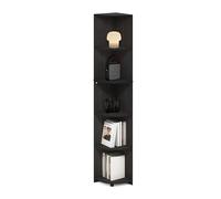 Furinno ECON, Étagère d'angle, Étagère d'angle À 5 Niveaux, Rangement, Présentoir Bibliothèque, Rangement, Salon/Bureau, Expresso, Espresso