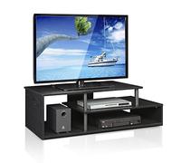 Furinno Econ Meuble pour Téléviseur de Faible Hauteur, Bois, Taille Unique, Noir/Noir, One Size