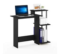 Furinno EFFICIENT Bureau D'Ordinateur Gaming pour Bureau À Domicile, Salle D'Étude, Chambre D'Étudiant, Noir Uni