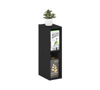Furinno Fulda Étagère à Livres, bibliothèque étroite à 2 Niveaux, bibliothèque avec étagère de Rangement de 15.2 cm de Largeur, 23.6 x 15 x 53.9, pour Salon, Chambre, Bureau à Domicile, Bois Noir