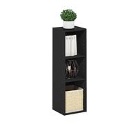 Furinno Fulda Étagère à Livres, bibliothèque étroite à 3 Niveaux, bibliothèque avec étagère de Rangement de 25.4 cm de Largeur, 23.6 x 24.9 x 80, pour Salon, Chambre, Bureau à Domicile, Bois Noir