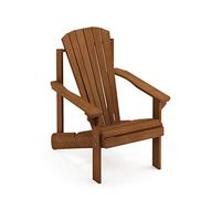 Furinno Furniture Tioman Small Hardwood Chaise de Patio Adirondack, Huile de Teck, Naturel, Bois, One Size