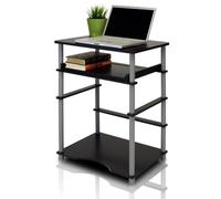 Furinno Home Bureaux d'Ordinateur, Bois, Noir/Gris, Taille Unique, One Size