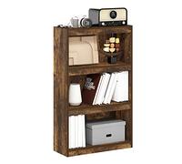 Furinno Jaya Bibliothèque Améliorée pour la Maison Bibliothèque Réglable à 3 Niveaux, Pin Ambré