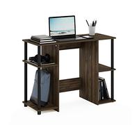 Furinno JAYA Bureau D'étude Compact pour Ordinateur, Noyer Columbia/Noir