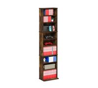 Furinno Jaya Rack de Stockage multimédia à 9 étagères avec étagères réglables, Pin Ambré