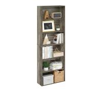 Furinno Jaya Simplement Home Bibliothèque Affichage Ouverte à 6 Niveaux de Rangement, Chêne Français