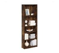 Furinno Jaya Simply Home Bibliothèque réglable à 5 Niveaux, pin ambré