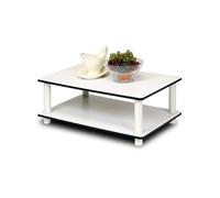 Furinno Just Tables Basses, engineered_Wood, Blanc, Taille Unique, Bois d'Ingénierie, One Size, 2 Niveaux