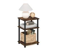 Furinno Juste Turn-N-Tube Table D'appoint à 3 Niveaux, paquet de 1, Pin Ambré