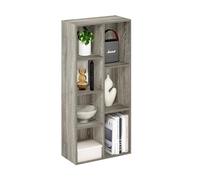 Furinno Luder Bibliothèque Etagère de Rangement Ouverte à 7 Cubes, Chêne Français