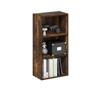 Furinno Luder Bibliothèque, Étagère Moderne À 3 Niveaux, Étagères Ouvertes, 23,6 X 40,6 X 80 Cm, pour Salon, Chambre, Bureau, Couleur Pin Ambré