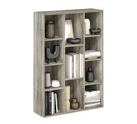 Furinno Luder Bibliothèque Ouverte réversible 11 Cubes Chêne français
