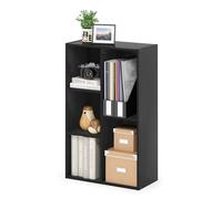 Furinno Luder Étagère ouverte à 5 cubes sans outil à assembler, Bois Noir, 5-Tier Cube No Tool, Blackwood.