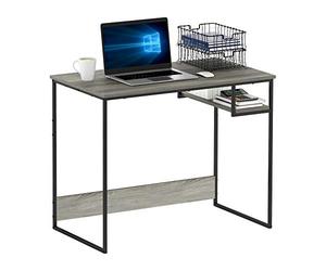 Furinno Moretti Modern Lifestyle Study Desk, 35, Columbia Walnut, Bois, Chêne Français, 90 cm Wide