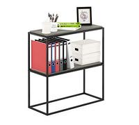 Furinno Moretti Modern Lifestyle Wide Stackable Shelf, 2-Tier, French Oak Grey, Engineered Wood, Chêne Français, 80,2 (L) x 87,1 (H) x 33,3 (P) Pouces