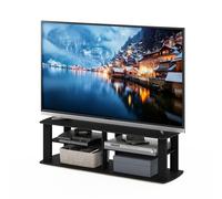Furinno Nelly Meuble TV pour Centre de Divertissement Jusqu'à 49 pouces, Noir
