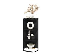 Furinno Pasir Bibliothèque d'angle ouverte à 3 niveaux, Bois Noir, 3-Tier Corner