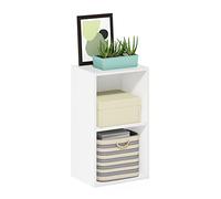 Furinno Pasir Étagère ouverte à 2 niveaux, Blanc, 2-Tier Cube