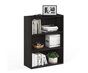 Furinno Pasir Etagère Ouverte à 3 Niveaux, Expresso, Marron