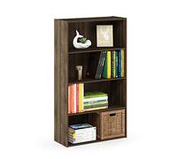 Furinno Pasir Etagère Ouverte à 4 Niveaux, Noyer Columbia