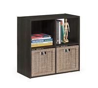 Furinno Pelli Cubique Armoire de Rangement, 2x2, Espresso, Bois, Expresso, One Size