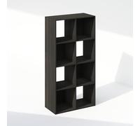 Furinno PELLI Étagère, Bibliothèque À 8 Cubes, Étagère De Rangement Horizontale, 11,7 X 23,7 X 47 Cm, pour Salon, Chambre, Bureau, Couleur Expresso